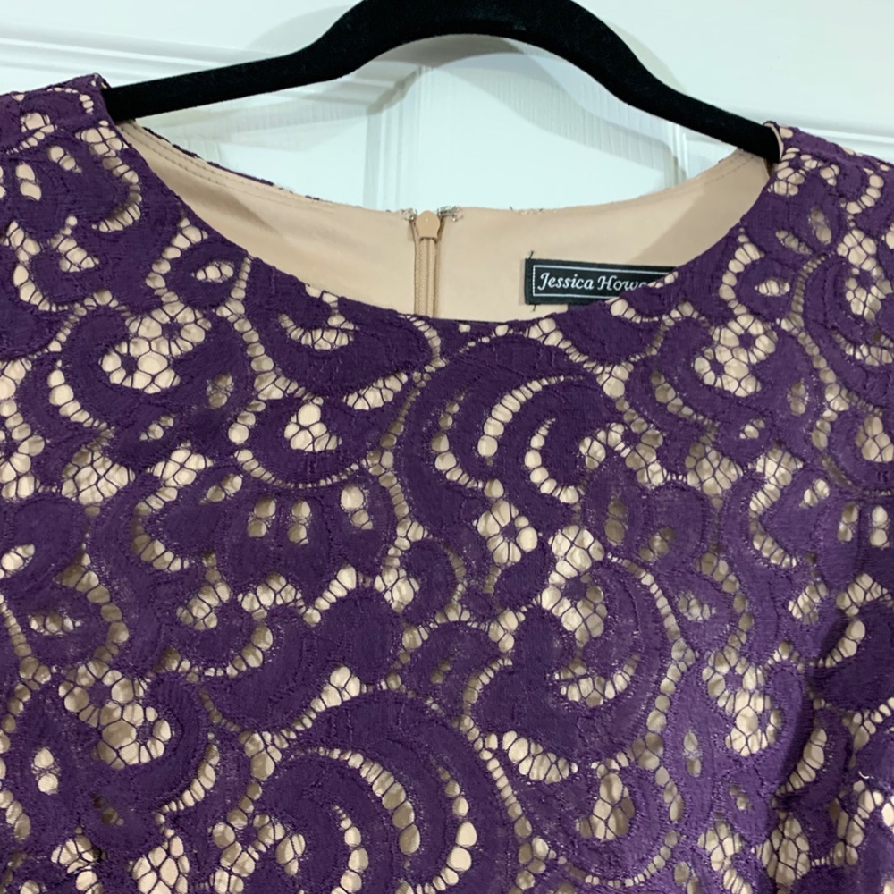 JESSICA HOWARD LACE SHIFT DRESS